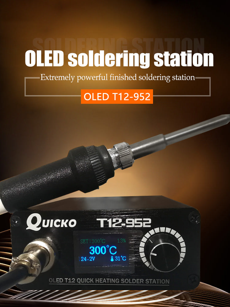 Quick Heating STC T12-952 soldering station electronic OLED Digital Soldering Iron with welding iron tip