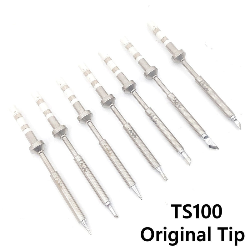 Original TS100 TS101 Mini Digital Soldering Iron Tip Replacement Bit Head B2 BC2 C4 D24 K I Ku ILS C1