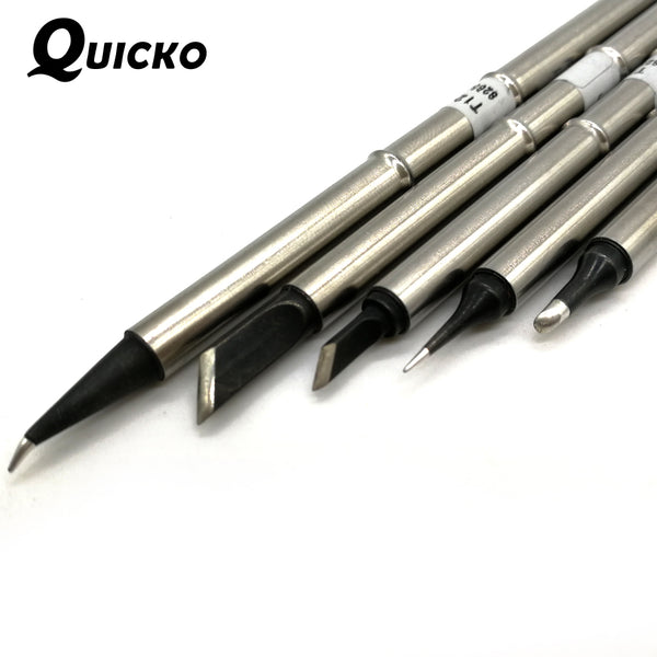 QUICKO 5PCS High grade quality Soldering iron tips XA T12-J02 K KU ILS BC2  Solder Iron Welding head commonly used repair mobile
