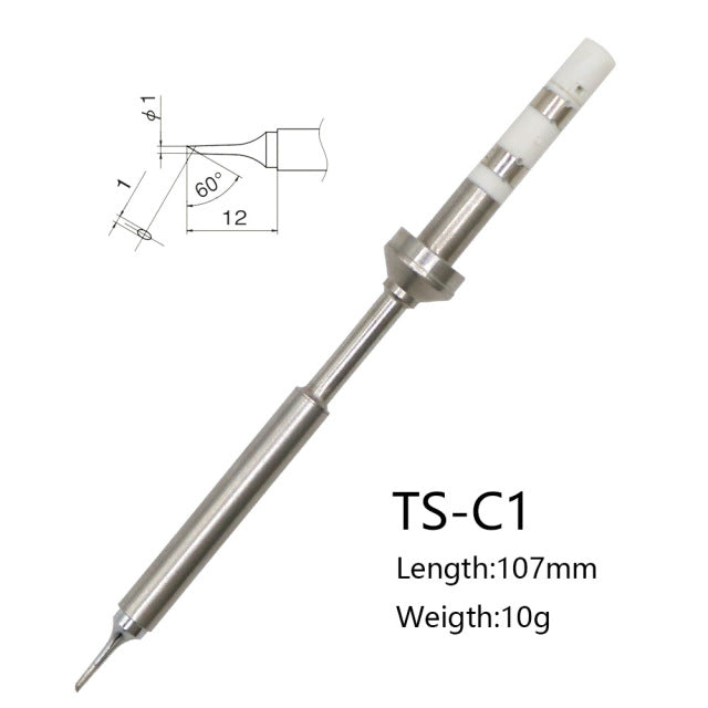 2022 Quicko TS100 Soldering Iron tips Replacement Various models of Tip Electric Soldering Iron Tip K KU I D24 BC2 C4 C1 JL02