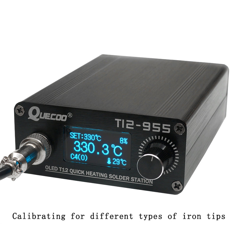 STM32 T12-955 V2.1s Soldering Station Electronic Soldering iron 1.3inch Digital station solder iron tip welding tool no plug