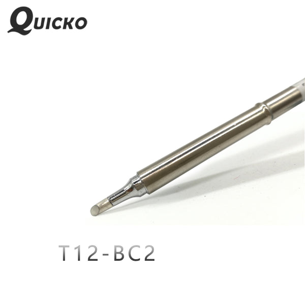 QUICKO T12-BC2 Welding Tools solder iron tips  welding heads  70W for FX9501 T12 Handle 7s melt tin