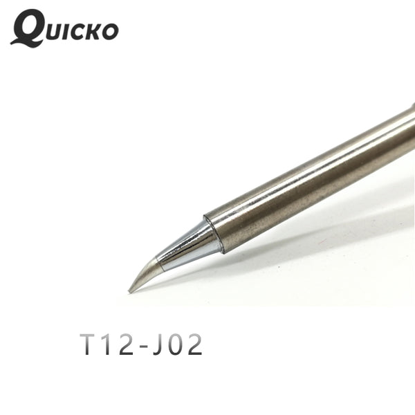 QUICKO T12-J02 1pc Electronic Soldering Iron Tips for FX-951 Welding Iron station ,Short bend tip 24V 75w 20000 Soldering Joints