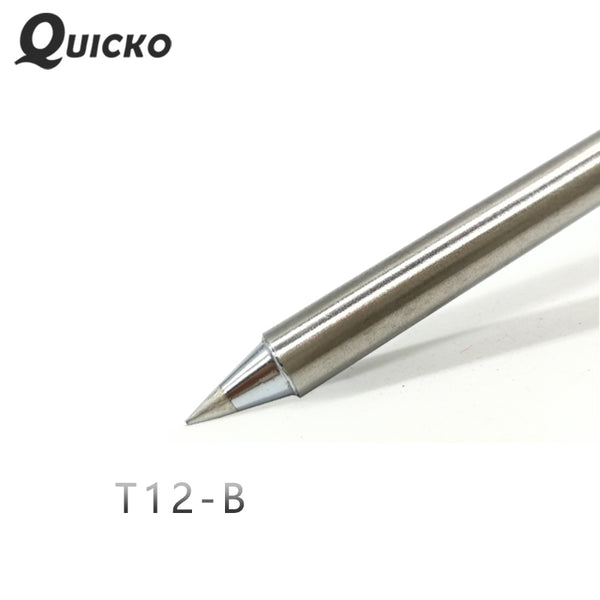 QUICKO T12-B Shape B series Solering iron tips for T12 FX9501/951/952 Handle Welding tools Electronic OLED&amp;STC t12-LED station
