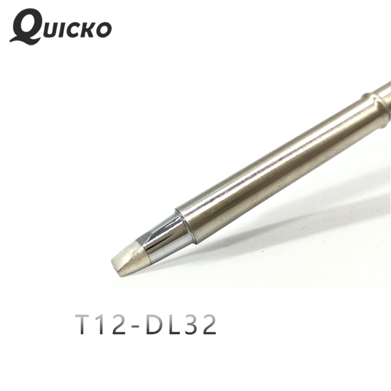 QUICKO T12-DL32 Shape D series Solering iron tips welding tools for T12 Handle OLED&amp;STC-LED T12 Soldering station FX9501 Handle