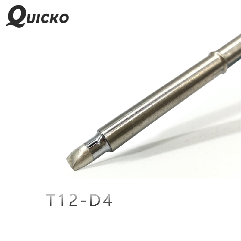 QUICKO T12-D4 Shape D series Welding iron tips  soldering heads tools 70W for FX9501/907 T12 Handle OLED&amp;LED station