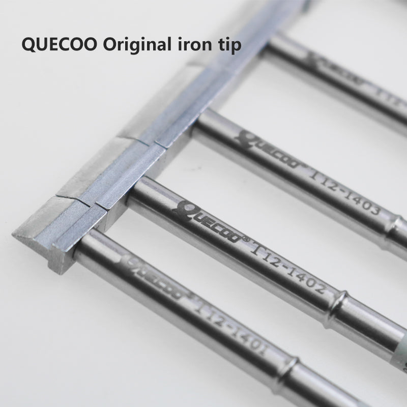 QUECOO Original T12-1401 1402 1403 1404 1405 1406 Soldering Station Welding Tip Soldering Iron For FX951 Repair Tools