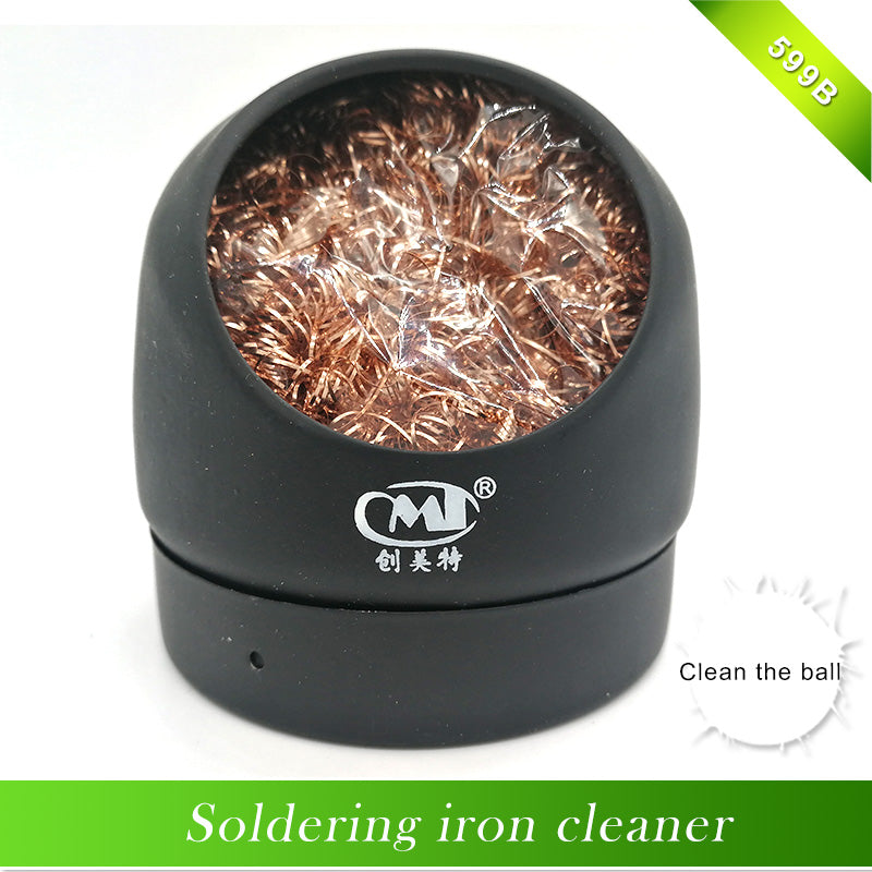 Soldering iron cleaner Wire With Stand Set Welding head Solder Iron Tip Cleaner Cleaning Steel Hot Sale